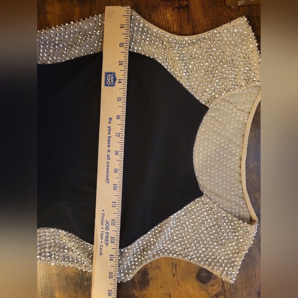 Xscape Black and Silver Maxi Dress - Picture 7 of 7